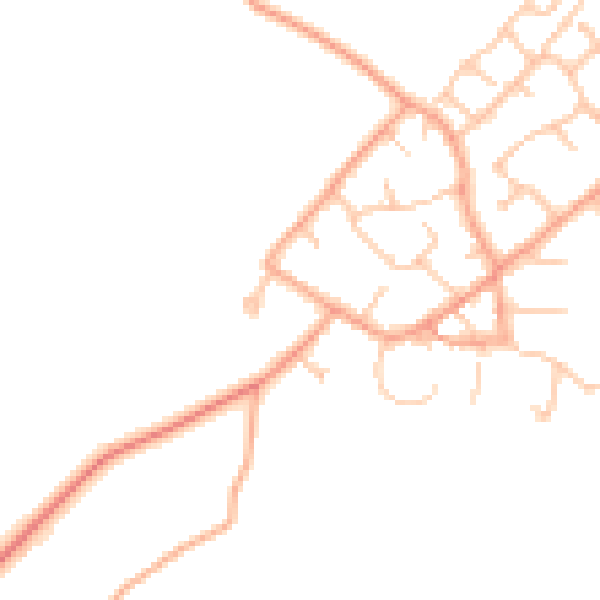 Daytime road noise heatmap for ST19 9NR