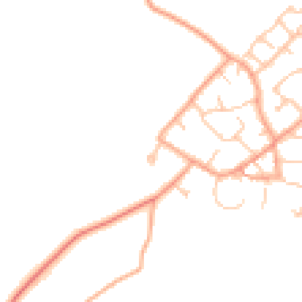 Daytime road noise heatmap for ST19 9NS