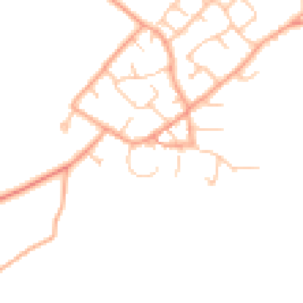 Daytime road noise heatmap for ST19 9NZ