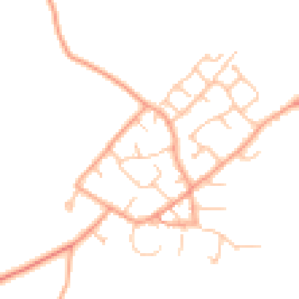Daytime road noise heatmap for ST19 9PA