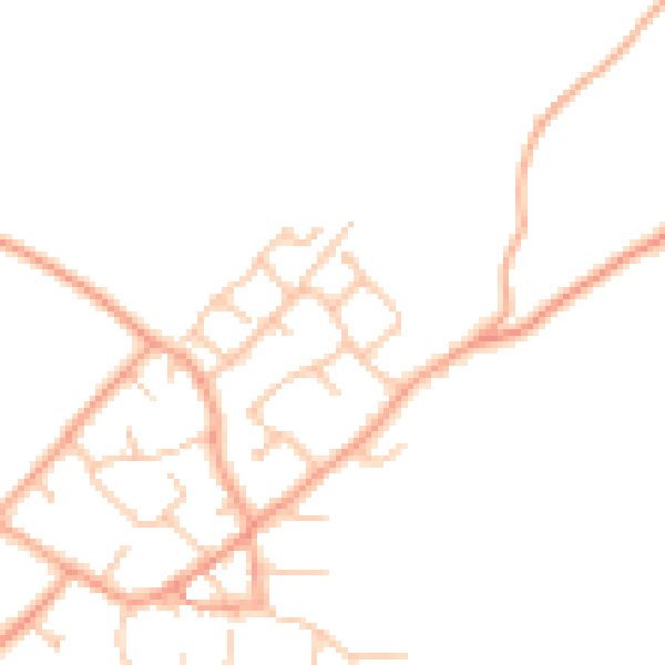 Daytime road noise heatmap for ST19 9PL