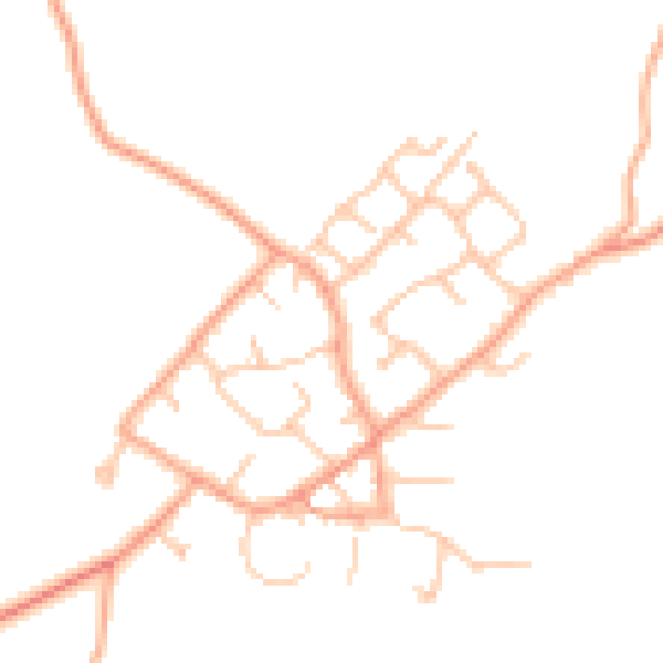 Daytime road noise heatmap for ST19 9PQ