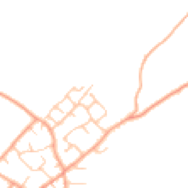 Daytime road noise heatmap for ST19 9PW