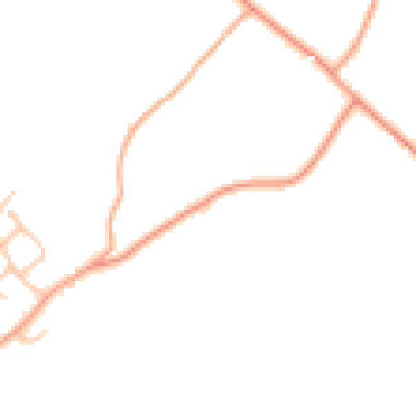 Daytime road noise heatmap for ST19 9QL