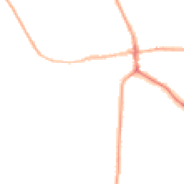 Night-time road noise heatmap for ST21 6AG