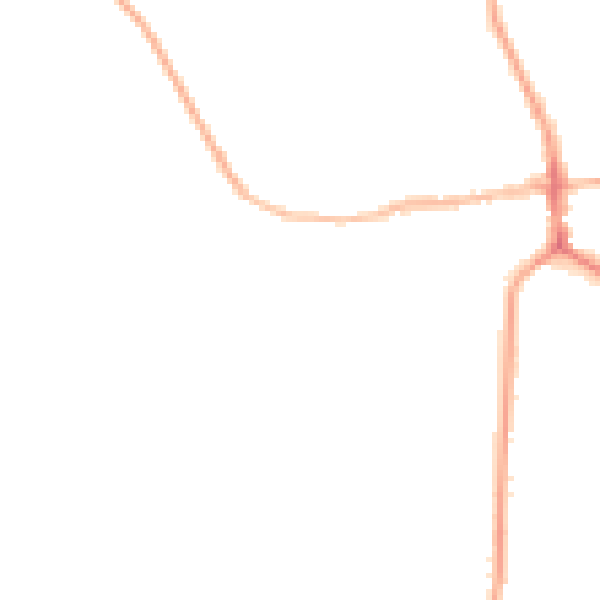 Night-time road noise heatmap for ST21 6AH