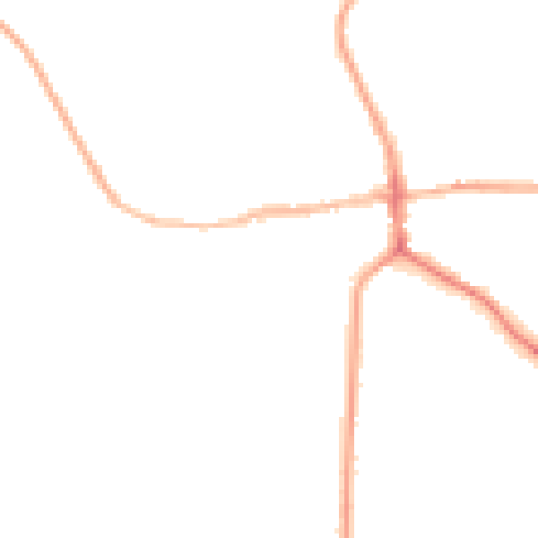 Night-time road noise heatmap for ST21 6AJ