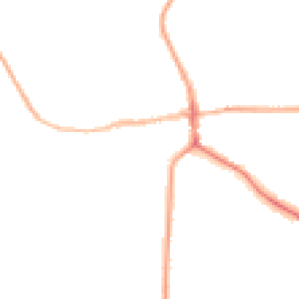 Night-time road noise heatmap for ST21 6AN
