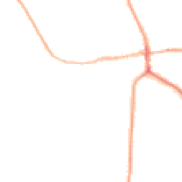 Night-time road noise heatmap for ST21 6AP