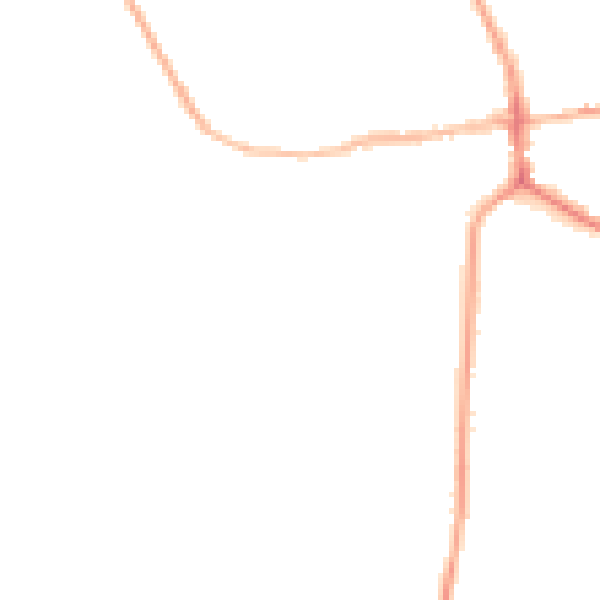 Night-time road noise heatmap for ST21 6AR