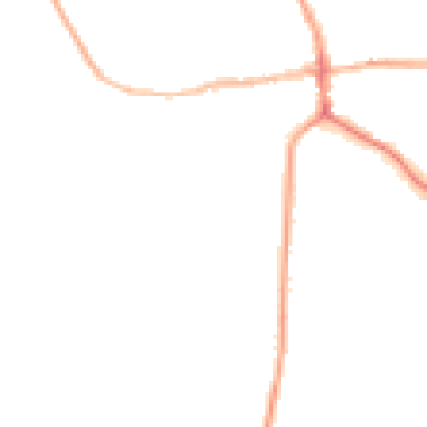 Night-time road noise heatmap for ST21 6AS