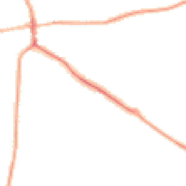 Night-time road noise heatmap for ST21 6AW