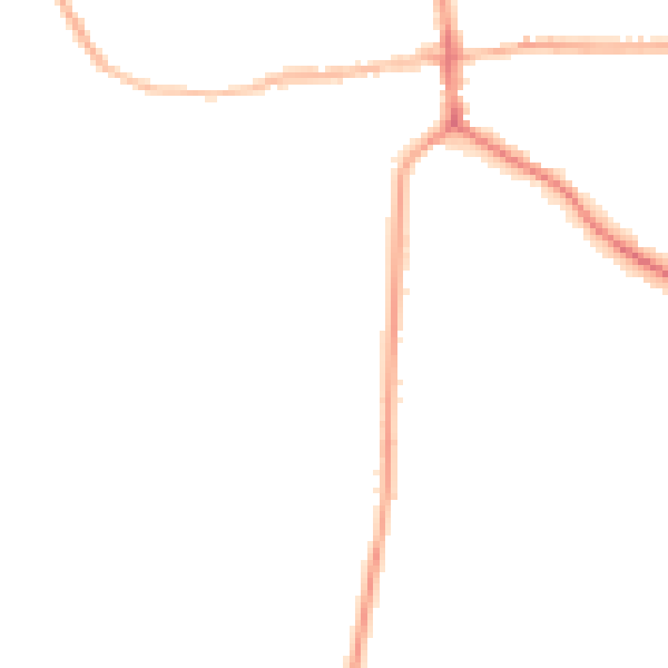 Night-time road noise heatmap for ST21 6AZ