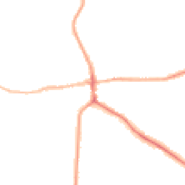 Night-time road noise heatmap for ST21 6BH