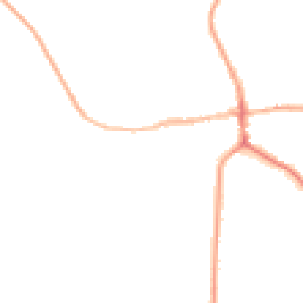 Night-time road noise heatmap for ST21 6BQ