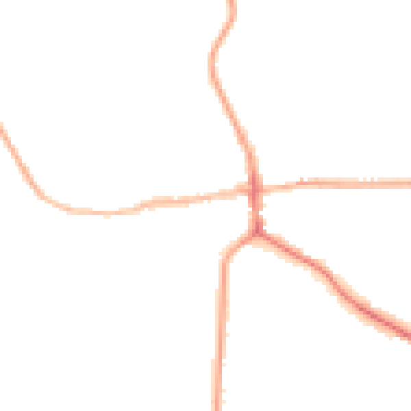 Night-time road noise heatmap for ST21 6BW