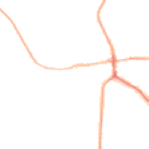 Night-time road noise heatmap for ST21 6BX