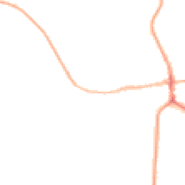 Night-time road noise heatmap for ST21 6BY