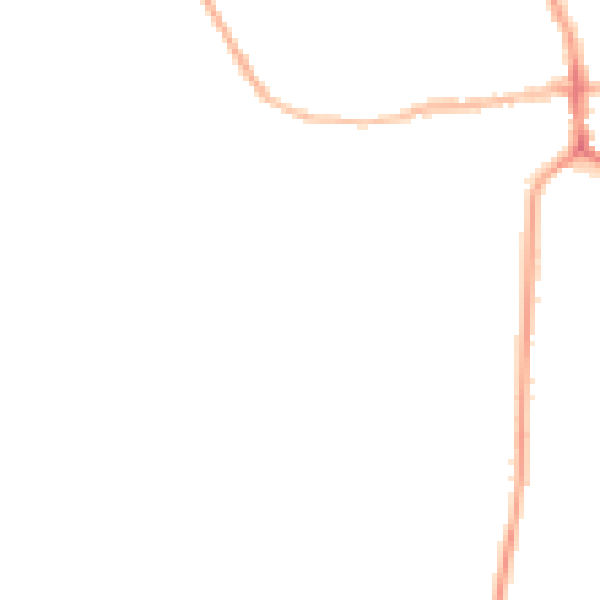 Night-time road noise heatmap for ST21 6DA