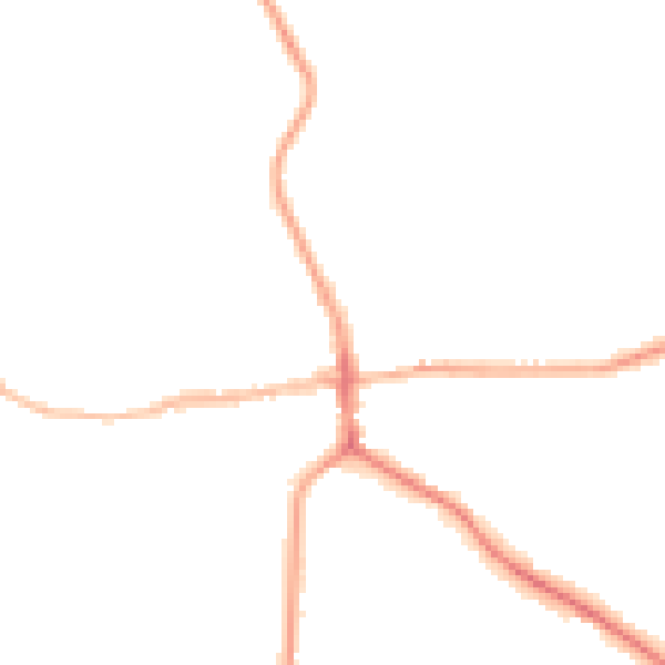 Night-time road noise heatmap for ST21 6DF