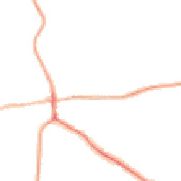 Night-time road noise heatmap for ST21 6DH