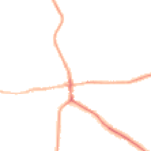 Night-time road noise heatmap for ST21 6DQ