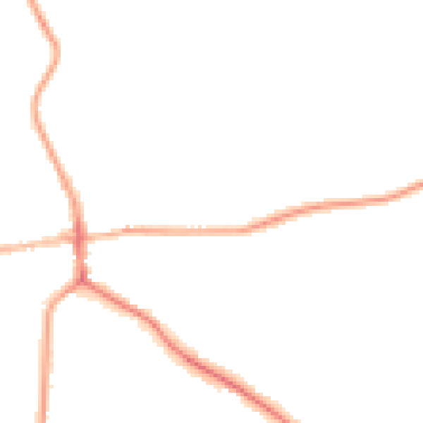 Night-time road noise heatmap for ST21 6DR