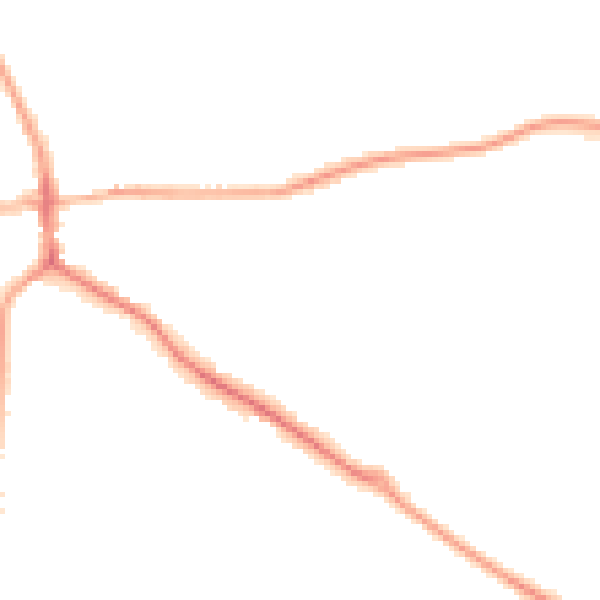 Night-time road noise heatmap for ST21 6DS