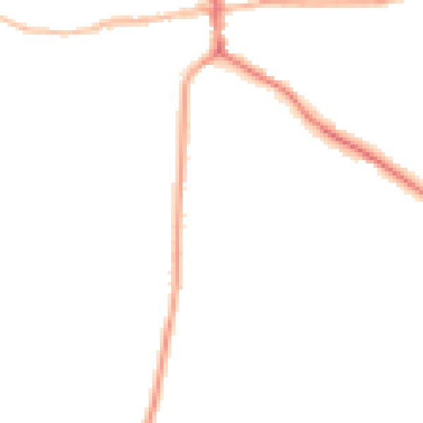 Night-time road noise heatmap for ST21 6ED