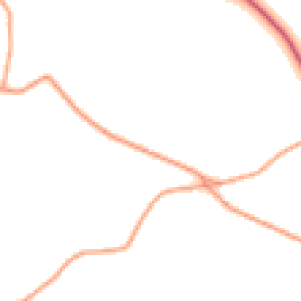 Daytime road noise heatmap for ST21 6EL