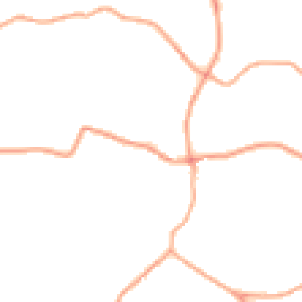 Daytime road noise heatmap for ST21 6ET