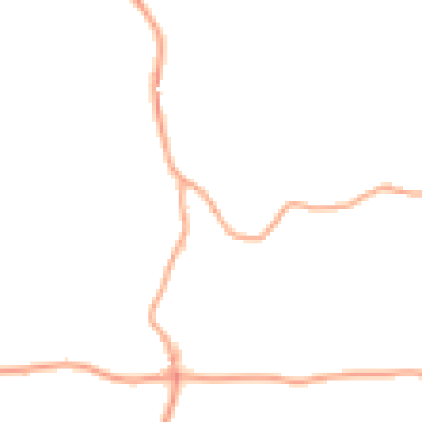 Daytime road noise heatmap for ST21 6HB