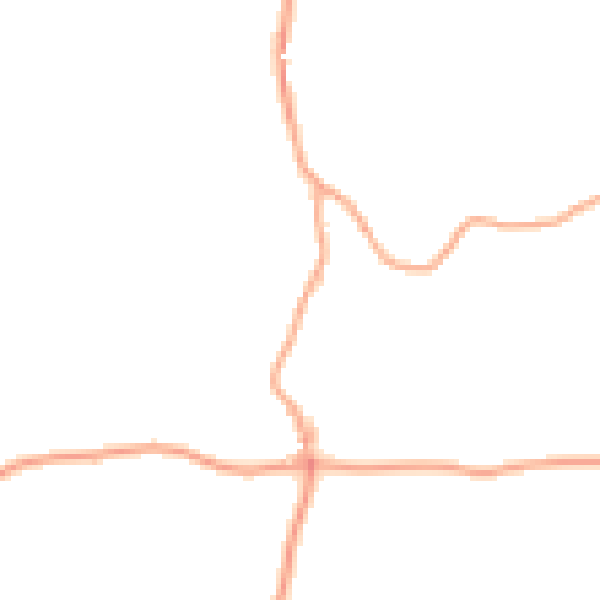 Daytime road noise heatmap for ST21 6HD