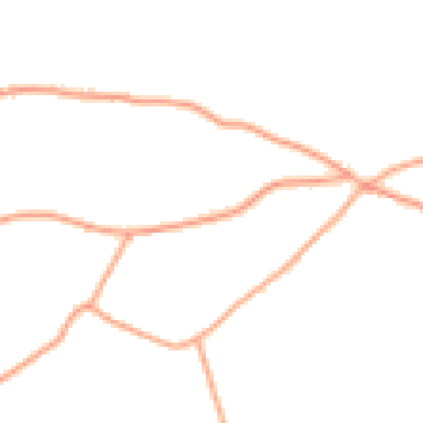 Daytime road noise heatmap for ST21 6HQ