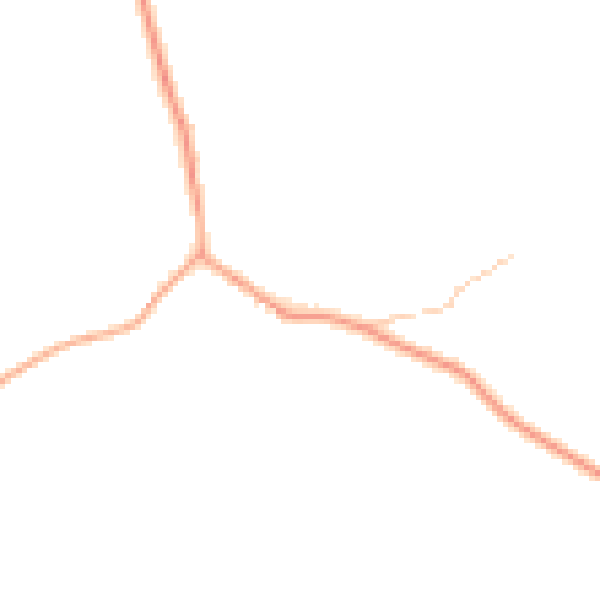 Daytime road noise heatmap for ST21 6JN