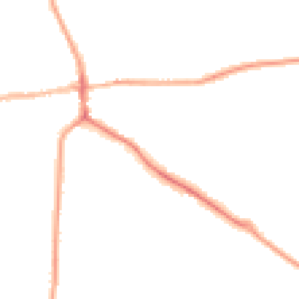 Night-time road noise heatmap for ST21 6JZ