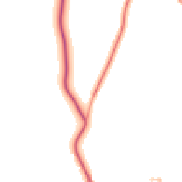 Daytime road noise heatmap for ST21 6LD