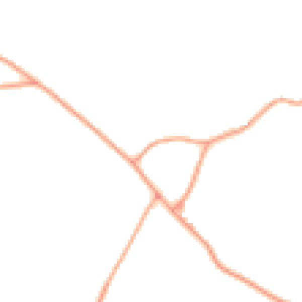 Daytime road noise heatmap for ST21 6LY