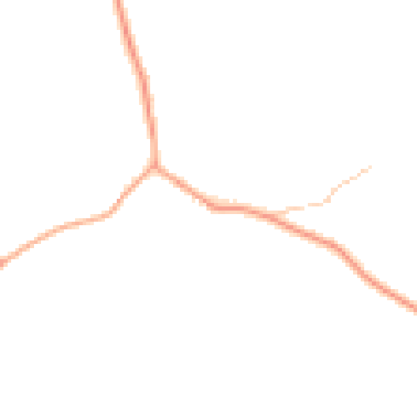 Daytime road noise heatmap for ST21 6PA