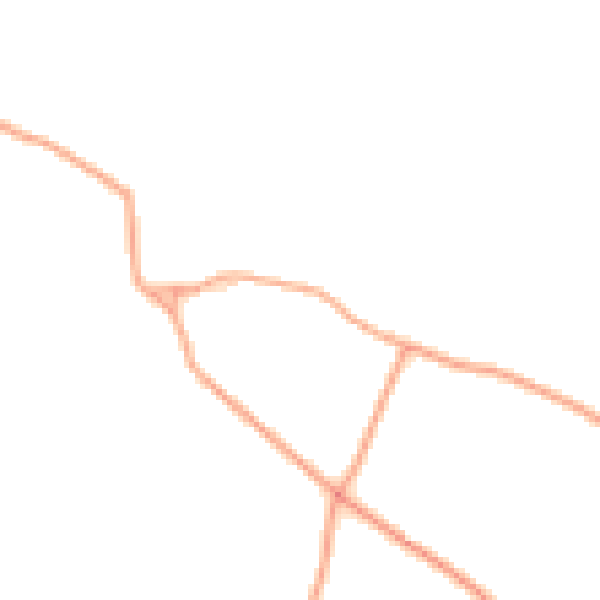 Daytime road noise heatmap for ST21 6QF