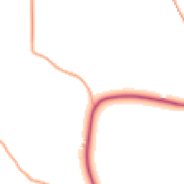Daytime road noise heatmap for ST21 6QP