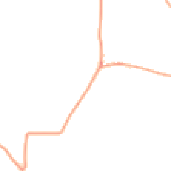 Daytime road noise heatmap for ST21 6QQ