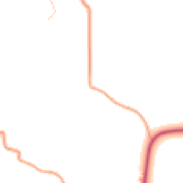 Daytime road noise heatmap for ST21 6QR
