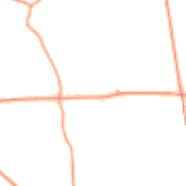 Daytime road noise heatmap for ST21 6RP