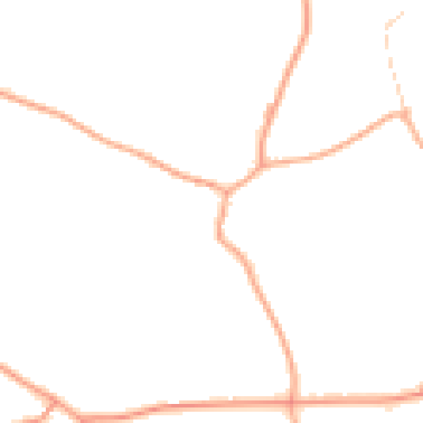 Daytime road noise heatmap for ST21 6RW