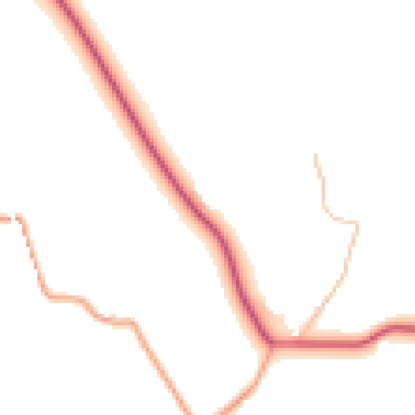 Daytime road noise heatmap for ST21 6SH