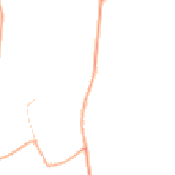 Daytime road noise heatmap for ST21 6SQ