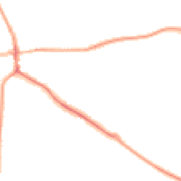 Night-time road noise heatmap for ST21 6SW