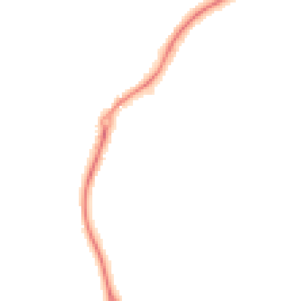 Night-time road noise heatmap for ST8 6AS