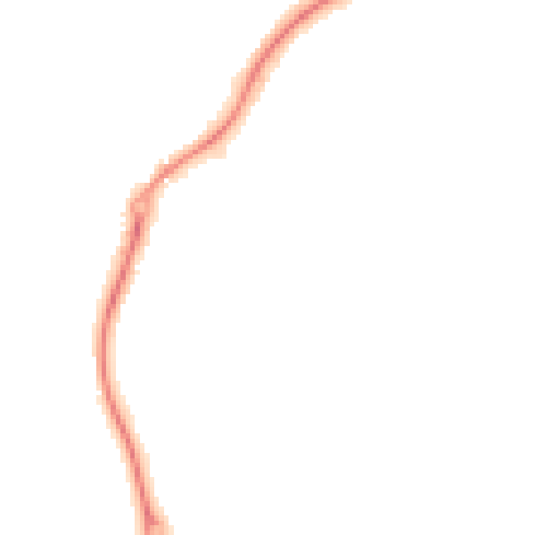 Night-time road noise heatmap for ST8 6AU
